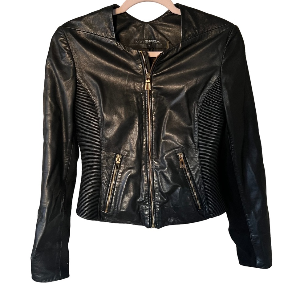 VIA SPIGA Leather Jacket
